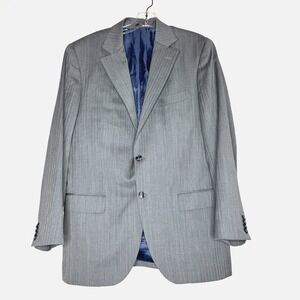 SUITSUPPLY Vitale Barberis Canonico Wool Suit Jacket Blazer 42 Gray Sport Coat‎